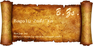 Bagoly Zsóka névjegykártya